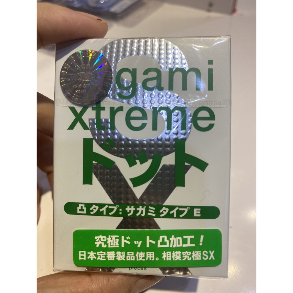 Bao cao su Gai, Siêu Mỏng Sagami Xtreme White - Hộp 3 chiếc