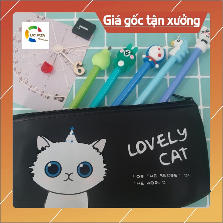 [SIÊU RẺ] Combo Túi mèo + 5 Bút cute