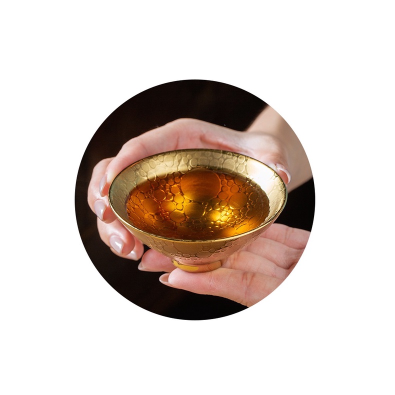 Chén Sứ Cảnh Đức dát vàng 24K (Sản phẩm cao cấp 75 ml)