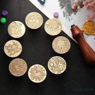 #fo_Retro Wax Seal Antique Sealing Wax Stamp Wood Handle for Envelope DIY Craft♤