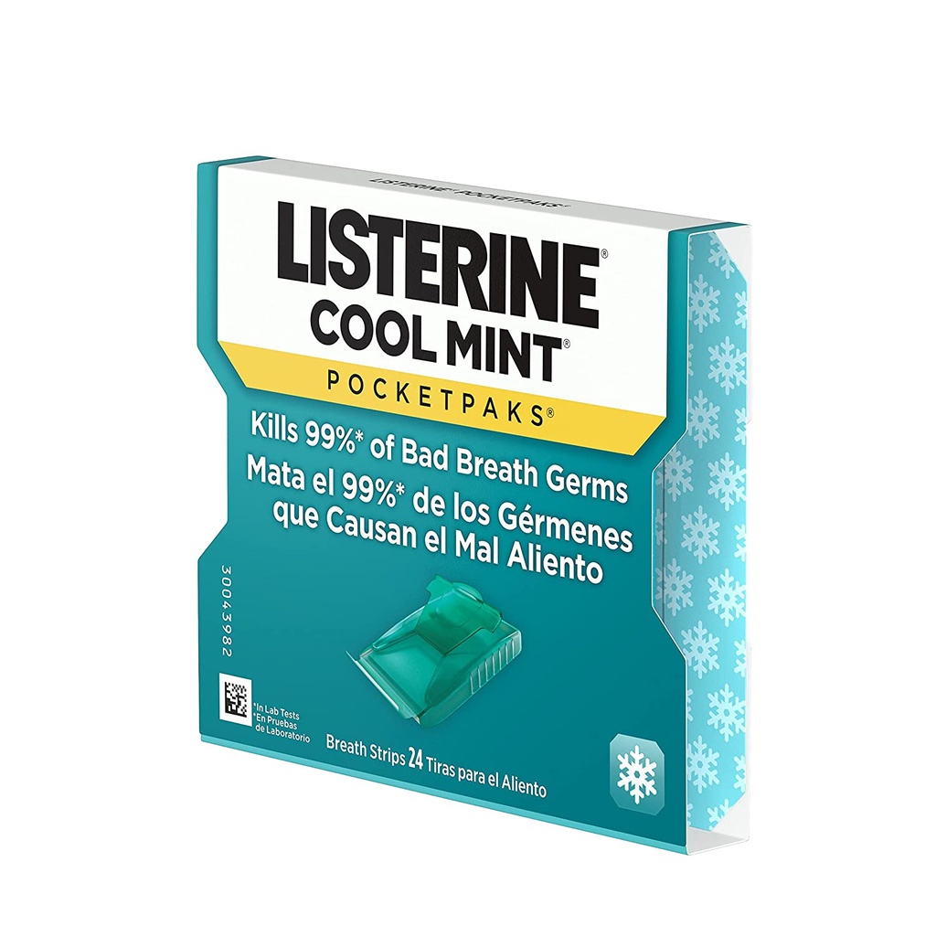 [ LISTERINE HÀNG MỸ ] Xịt/Phiến ngậm thơm miêng - Cool mint pocket mist | Giúp tự tin hơn trong giao tiếp