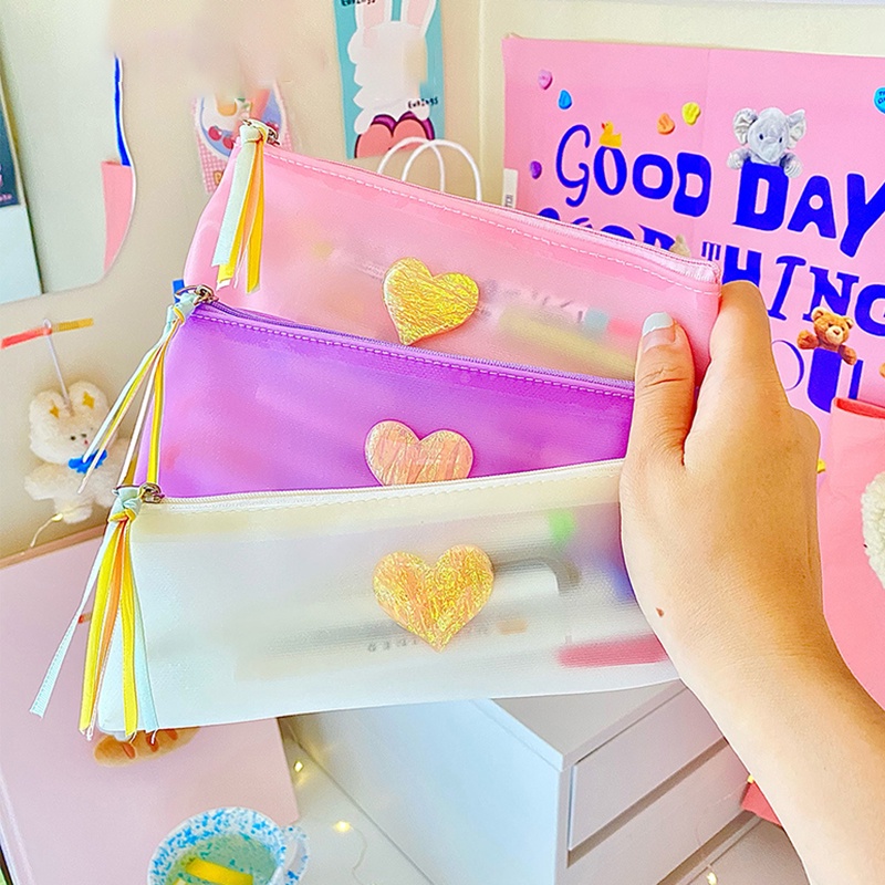 Túi Lưới Đựng Bút Nhiều Màu Sắc Dành Cho Học Sinh