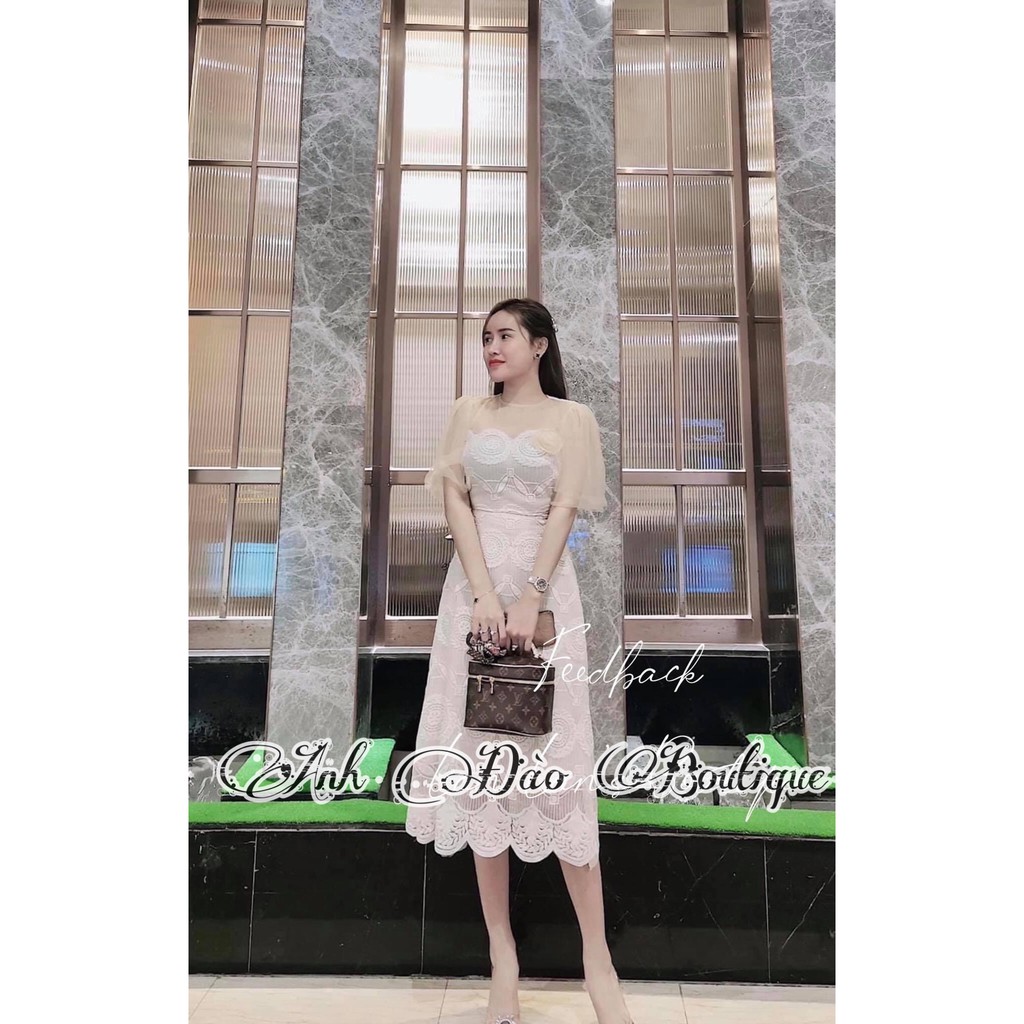 Đầm ren nude dự tiệc cao cấp dáng dài chuẩn form 🌟 FREESHIP | BigBuy360 - bigbuy360.vn