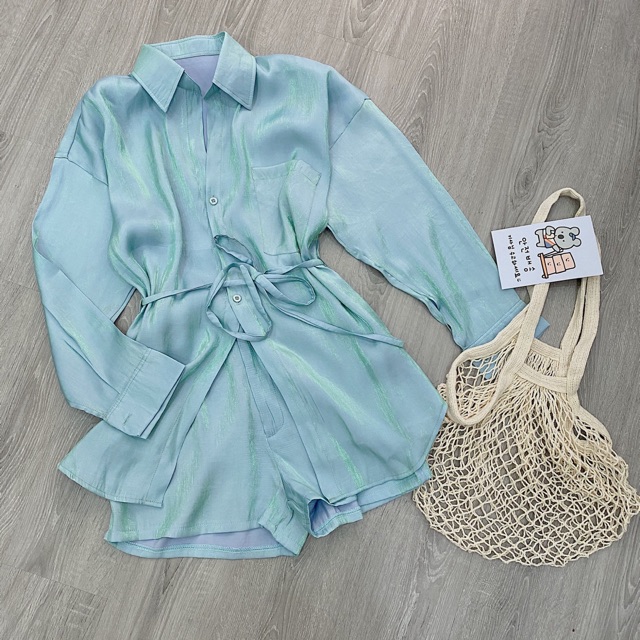 SET SƠMI QUẦN SHORT NHŨ