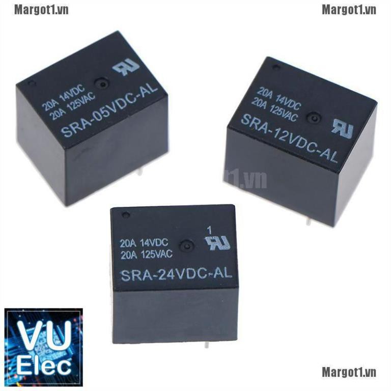 Rơ le - Relay  SRA-05VDC-AL SRA-12VDC-AL SRA-24VDC-AL 5V 12V 24V 20A