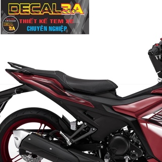 Tem Exciter 155 xe đen phối tem chỉ