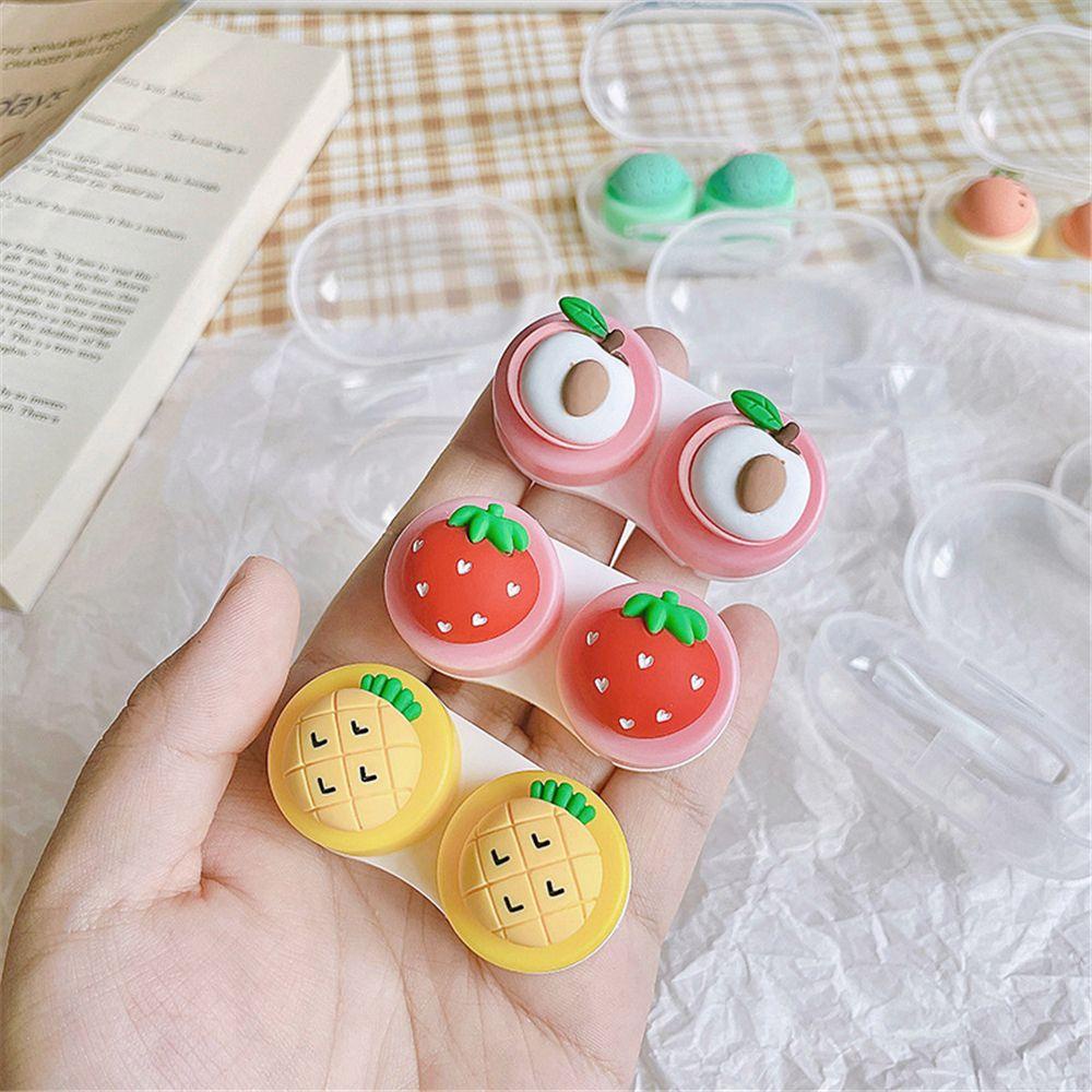 Hộp Đựng Kính Áp Tròng Và Kính Áp Tròng Hình Trái Cây Dễ Thương Nhỏ Gọn