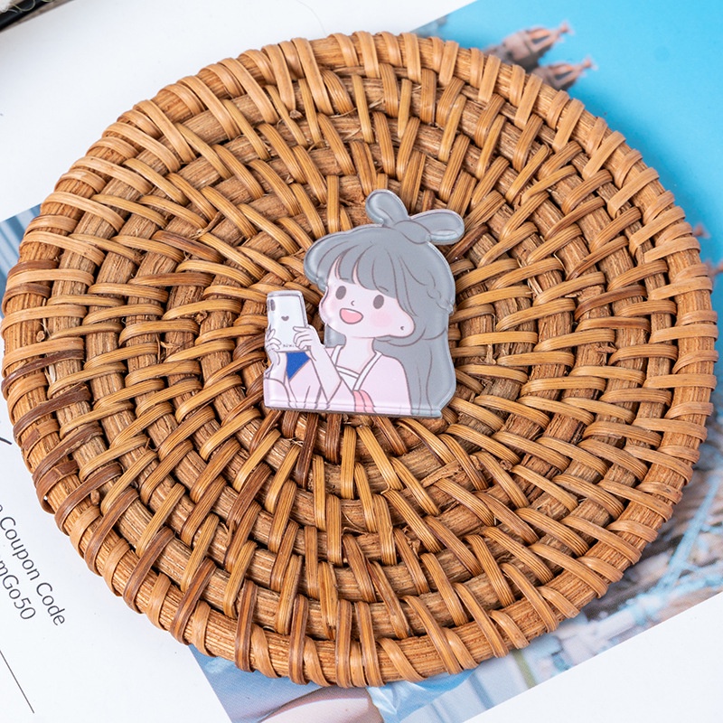 Phụ kiện sticker cài gim trang trí balo túi ví xinh xắn dễ thương
