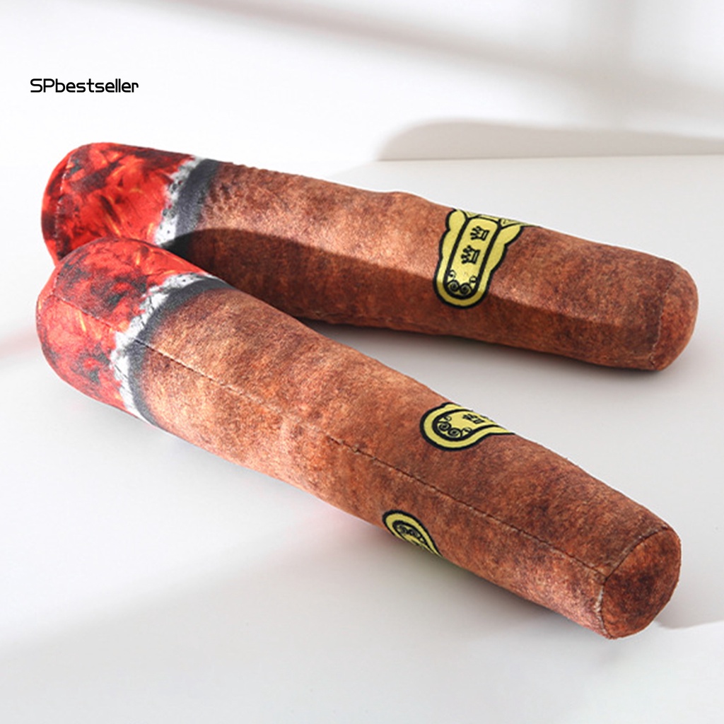 Đồ Chơi Nhai Cắn Mềm Hình Điếu Thuốc Lá Nhồi Bông Phát Ra Tiếng Ồn Đa Năng Cho Cún Cưng