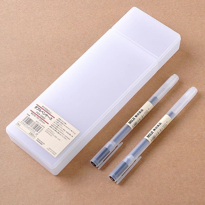 Hộp bút Muji loại 2 ngăn và loại hộp đứng