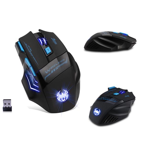 Chuột đèn LED không dây chơi game dành cho PC/ Laptop