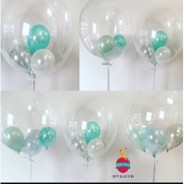 Bong bóng trong suốt Thái lan Size10''(25cm)Bịch 25 Bóng trang trí sinh nhật Phụ kiện trang trí sinh nhật happy birthday