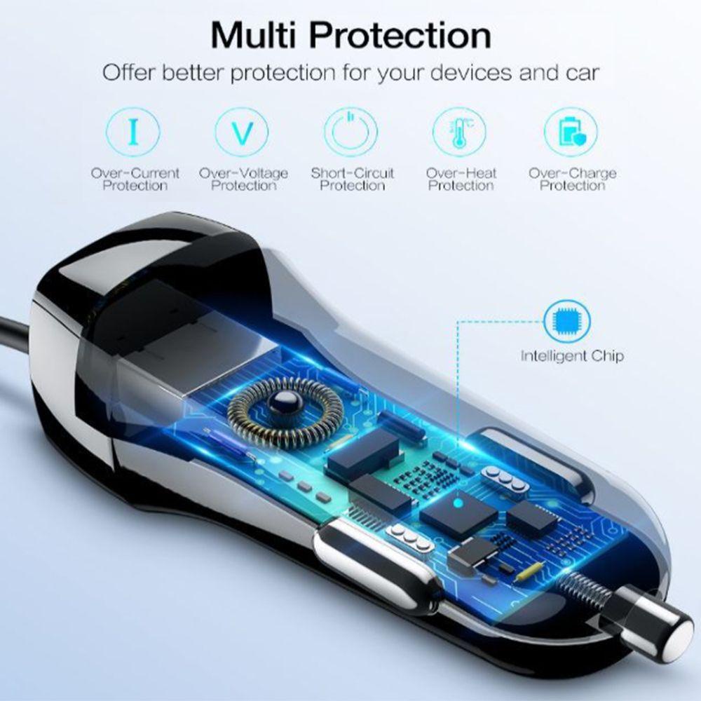 Ổ Cắm Sạc Điện Thoại Kiêm Bật Lửa Thuốc Lá Type C Có Lò Xo Cho Xe Hơi