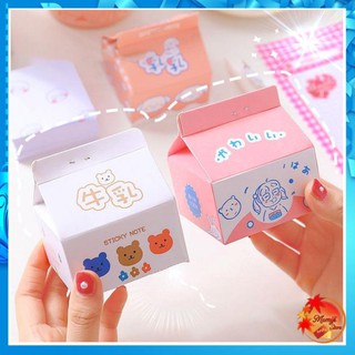 TẬP NOTE HỘP SỮA Giấy Note Xinh Xắn Dạng Hộp Sữa