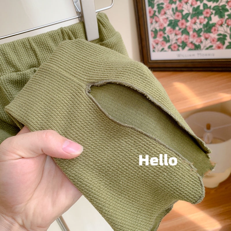 [Babycat] Hàng Có Sẵn Quần Ống Loe Xẻ Tà Phong Cách Nhật Bản Hàn Quốc Thời Trang Mùa Thu 2022 Dành Cho Bé Gái