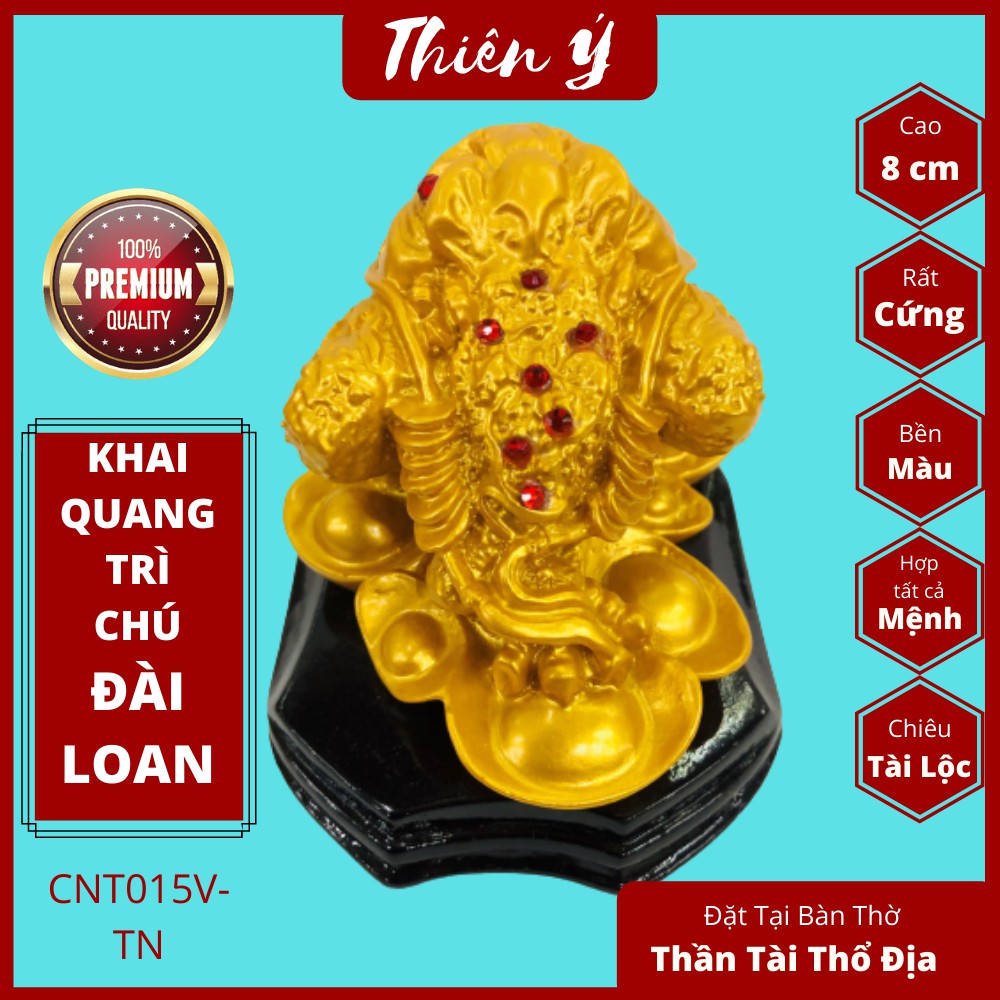 [Hỗ Trợ Khai Quang] Cóc Ngậm Tiền - Thiềm Thừ - Cóc Ba Chân Phong Thủy- cao 8 cm-CNT015V-TN-Đồ Thờ Thiên Ý