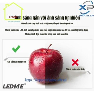 Bóng đèn Led Ledme 15W Tiêu chuẩn châu Âu Siêu sáng tiết kiệm  an toàn cho người và môi trường