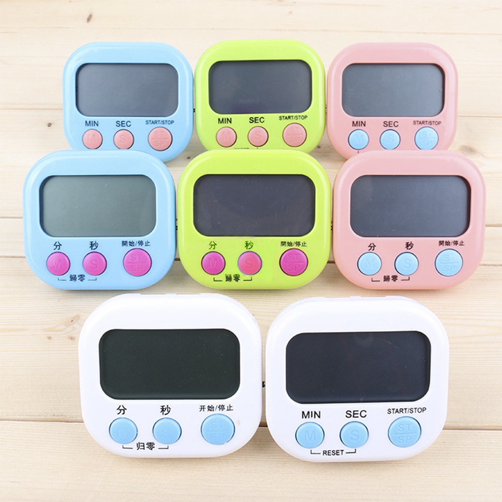 [Tổng Kho Sỉ] Đồng Hồ Đếm Ngược Nấu Ăn - Nhắc Hẹn Giờ Học Sinh, Hút Nam Châm Tiện Dụng