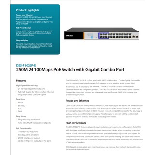 Switch D-LINK DES-F1025P