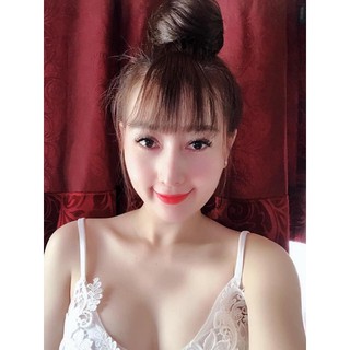 Combo Mái thưa tóc thật + búi phồng cao cấp
