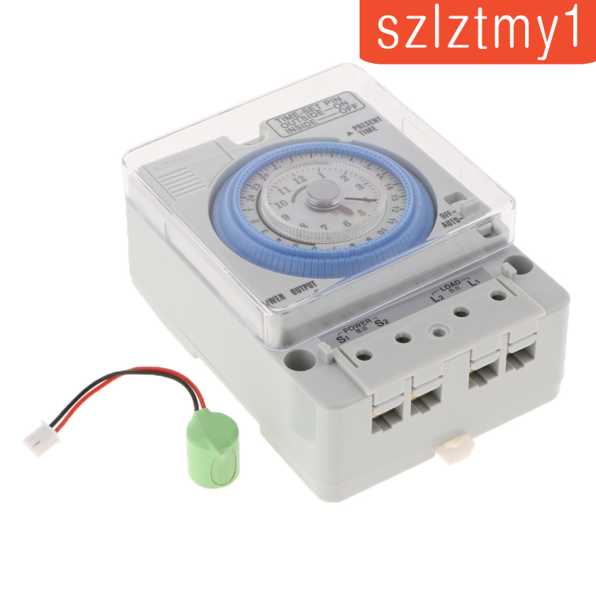 [Thunder] Din Rail 24H Chronometry Timer Mechanical Switch Industrial Analogue Timer