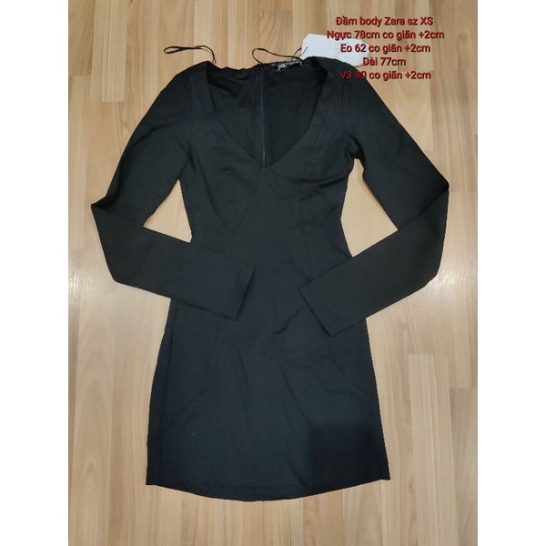 Đầm body Zara auth dưới 48kg vừa