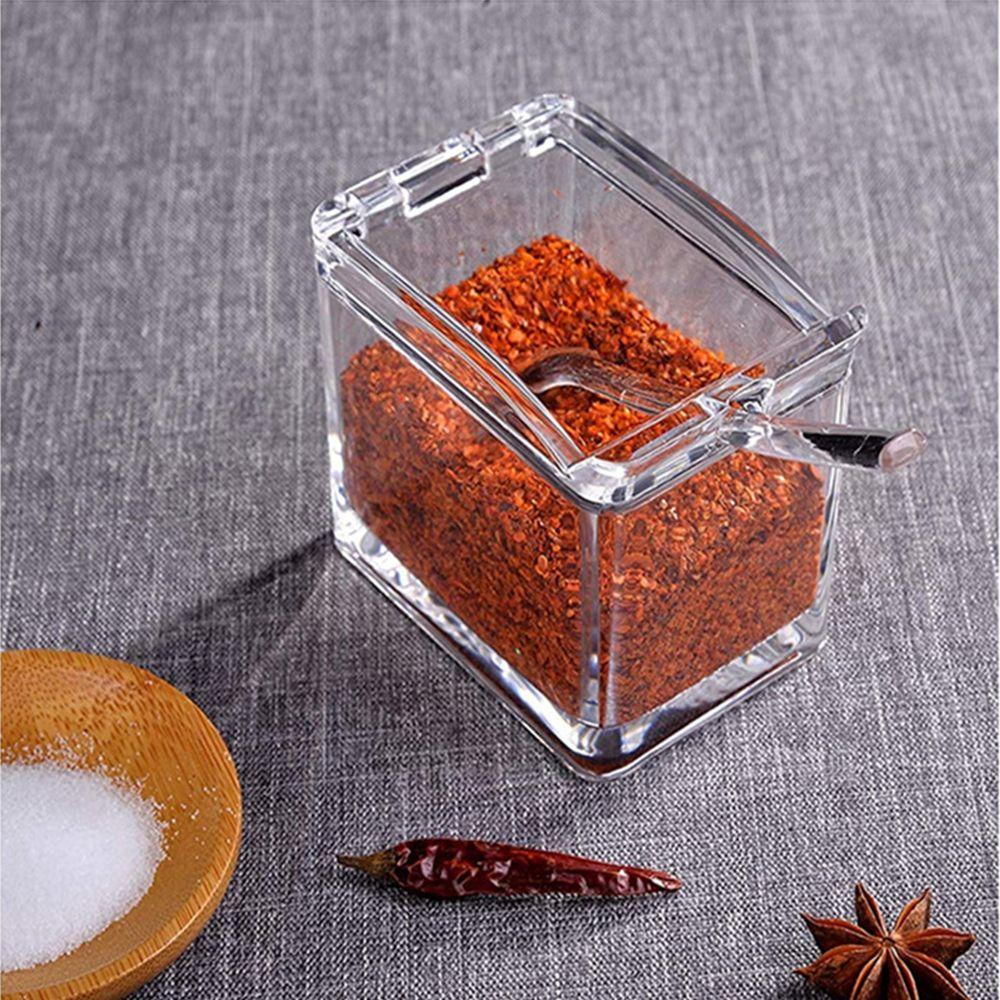 PATRICIA Hộp Đựng Gia Vị Bốn Trong Suốt Tiện Dụng Cho Nhà Bếp