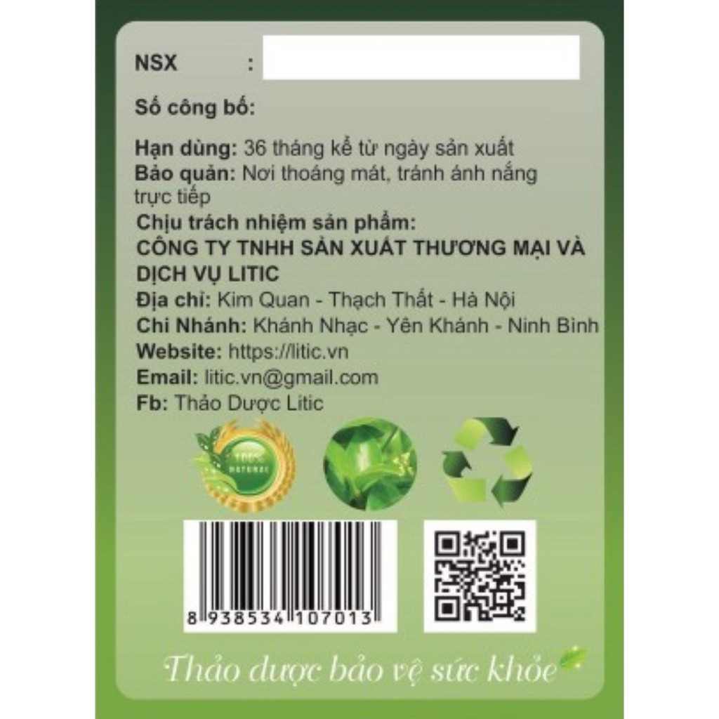 &quot;Cao dây thìa canh LITIC 100g, chống béo phì, giảm mỡ máu, hạ huyết áp, cao dây thìa canh LCDTC100
