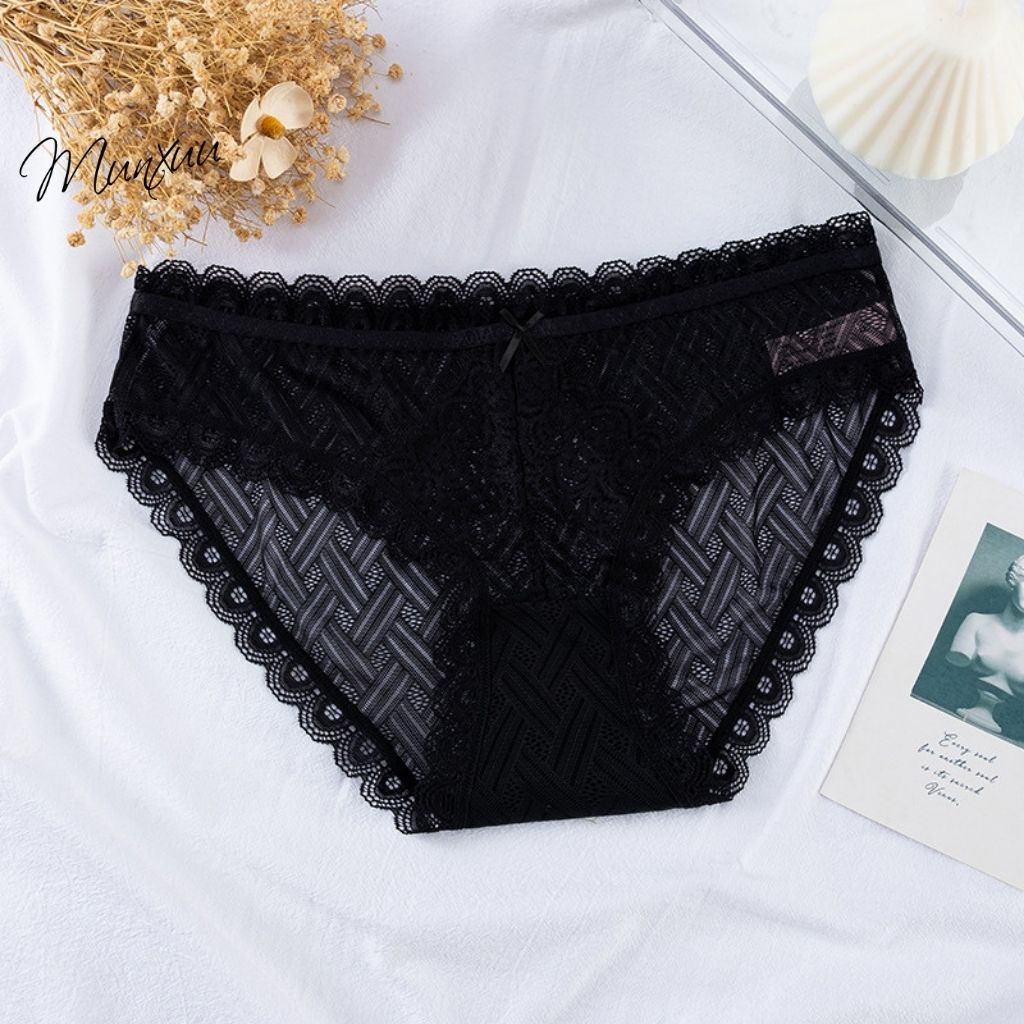 Quần lót ren cao cấp MUNXUU vải xuyên thấu tôn dáng gợi cảm sexy - QC125