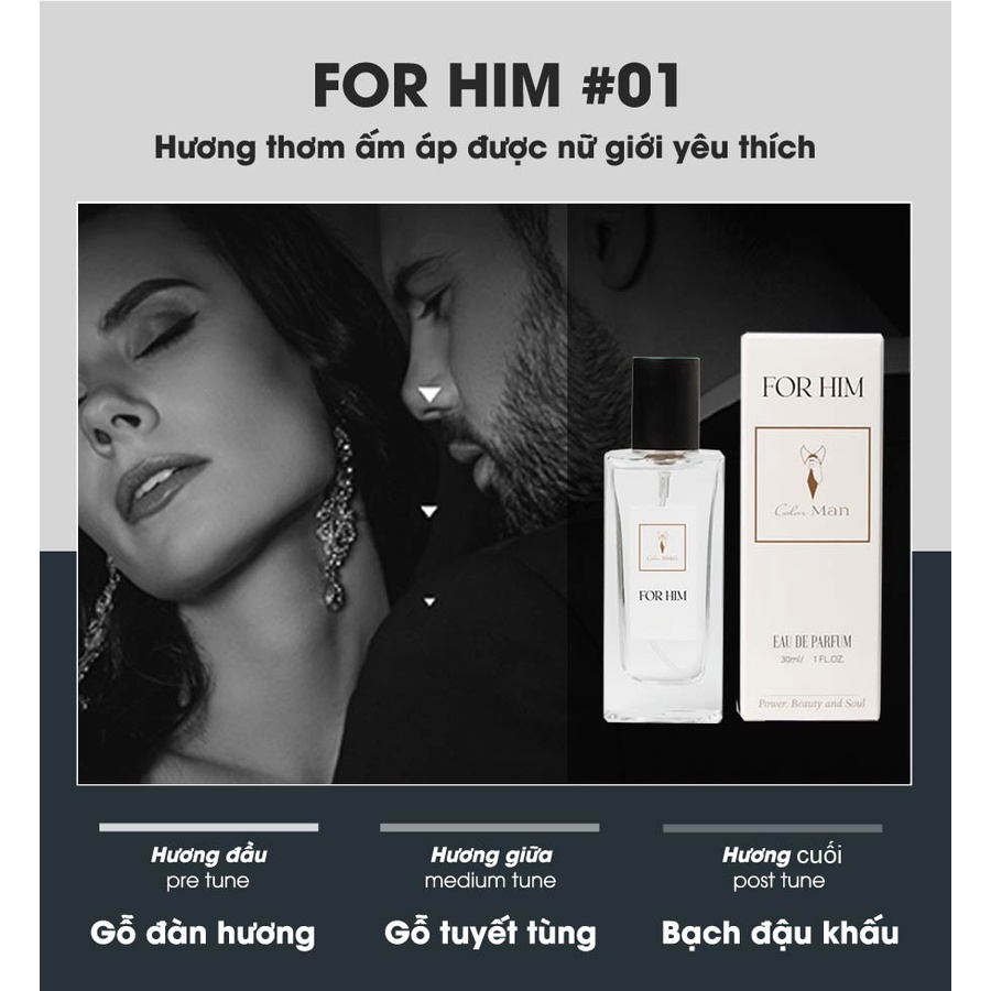 Bộ 3 Chai Nước Hoa Nam Color Man 30ml