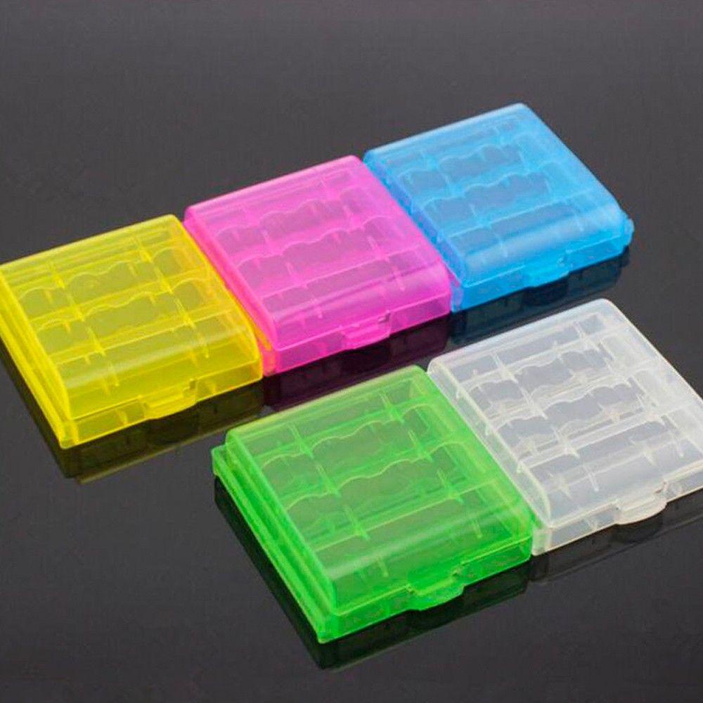 Set 4 Hộp Nhựa Cứng Đựng Pin AA AAA Tiện Dụng