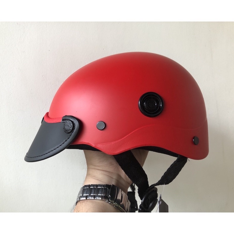 Nón bảo hiểm trơn thông gió RẺ BỀN ĐẸP - SƠN NHÁM