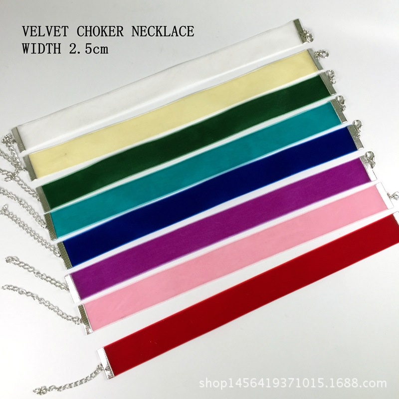 Vòng Cổ choker Bản Rộng 2.5Cm Thời Trang