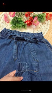 Quần bò giấy dáng joggers