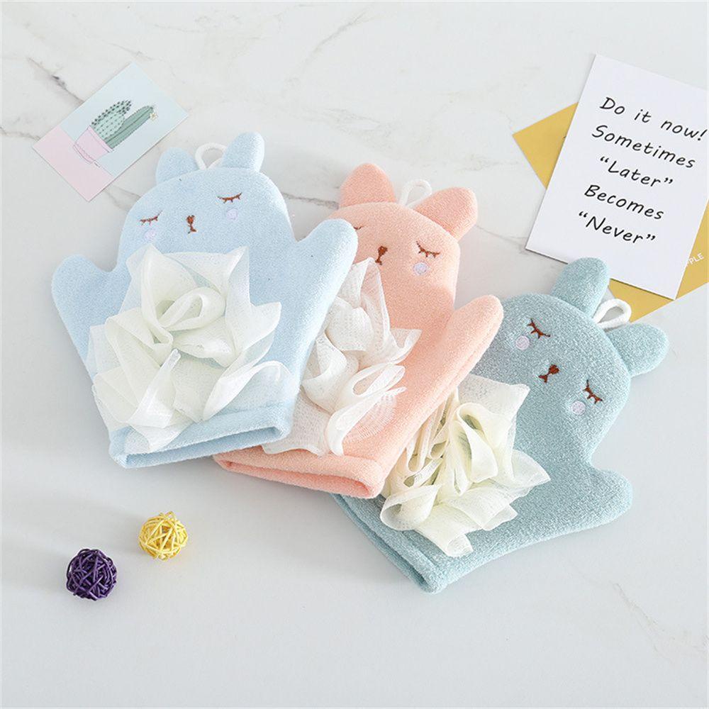 IVORY Găng tay đi tắm Mềm Mại Họa Tiết Hoạt Hình Xinh Xắn Dành Cho Bé