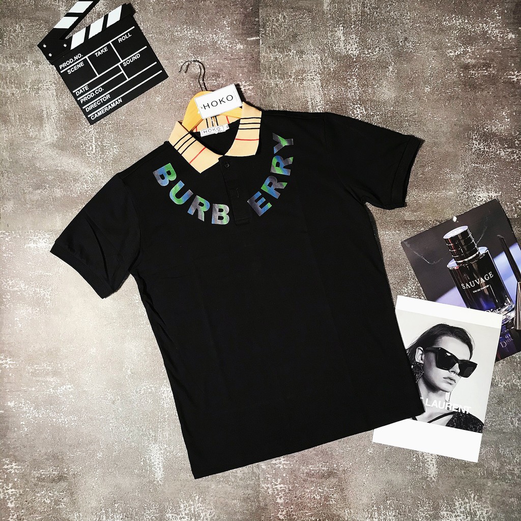 [DEAL KHỦNG] Áo Polo Cao Cấp ⚡ĐỦ SIZE 42 KG-80 KG ⚡Áo Polo Bur.ber.ry logo phản quang | BigBuy360 - bigbuy360.vn