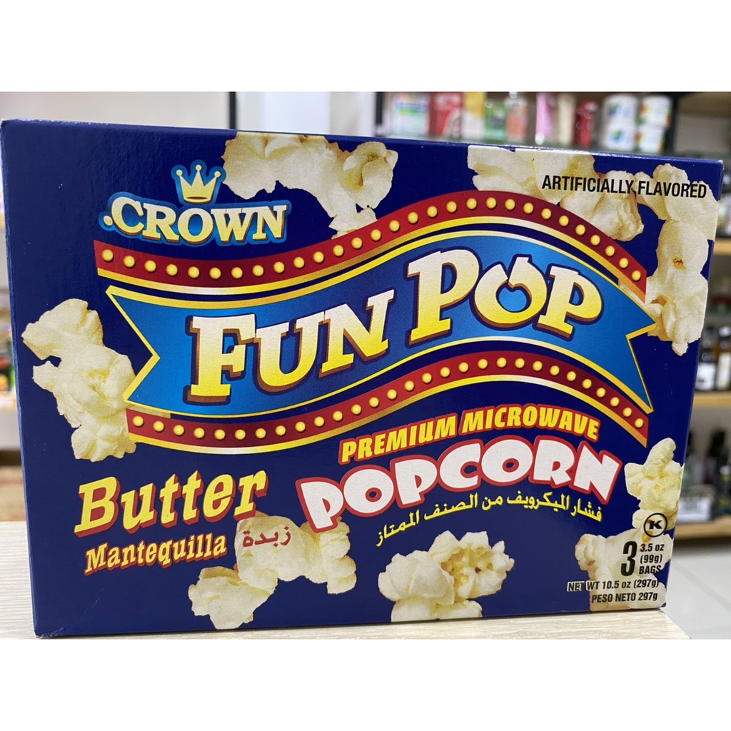 [Mã 267FMCGSALE giảm 8% đơn 500K] Bắp bung hay bắp rang bơ Crown của Mỹ hộp 297g | BigBuy360 - bigbuy360.vn