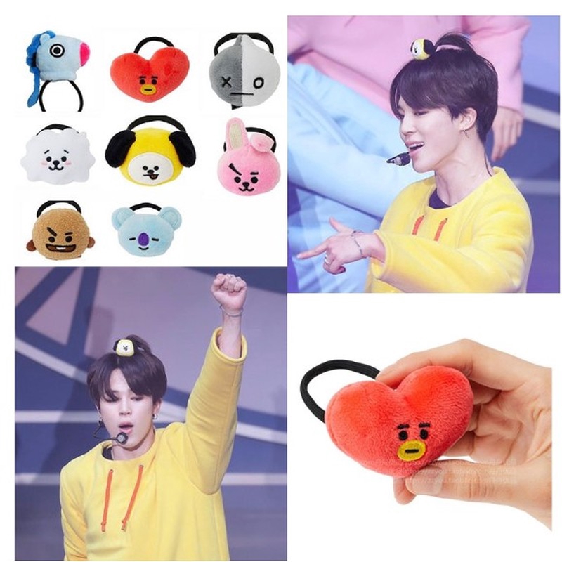 Dây buộc tóc hình nhân vật BT21 dễ thương độc đáo