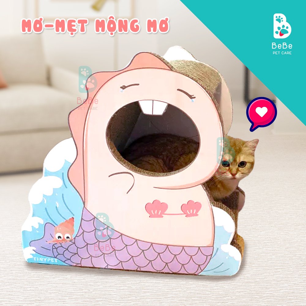 [Siêu Xinh - Siêu Khủng - Kèm Catnip] Cào Móng Khủng Long Tiên Cá Siêu To Khổng Lồ - Đồ Chơi Cho Các Boss Mèo