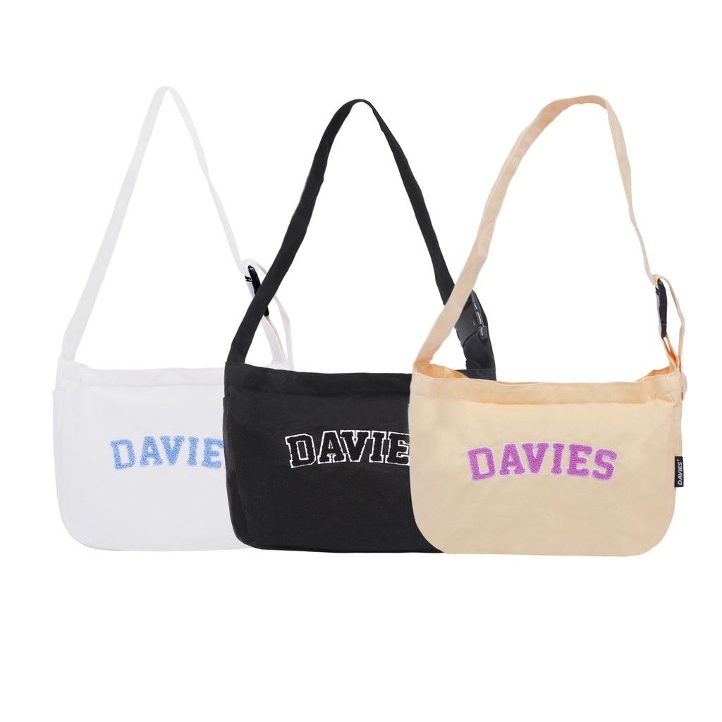 Túi đeo chéo nữ đẹp local brand nhiều màu Cotton Shoulder Bag local brand Davies | D-B38