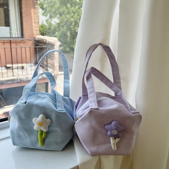 Túi Đeo Vai/Đeo Dưới Cánh Tay Họa Tiết Hoa Bentoy Milkjoy Hàn Quốc Cho Nữ