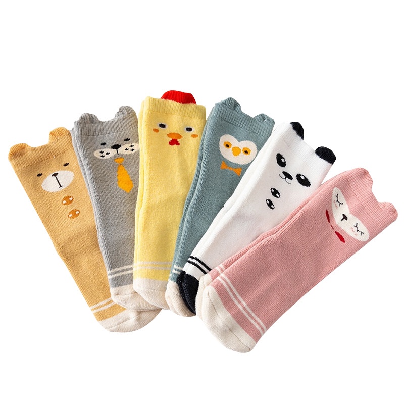 [Giao Hàng Ngẫu Nhiên] Vớ Trẻ Em Họa Tiết Hoạt Hình Dễ Thương