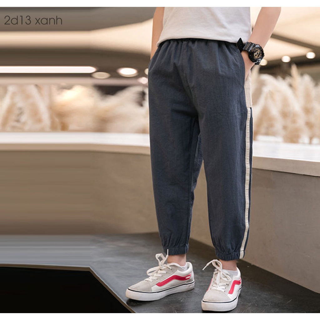 Quần jogger đũi dài sọc viền VEMZKIDS cho bé trai bé gái