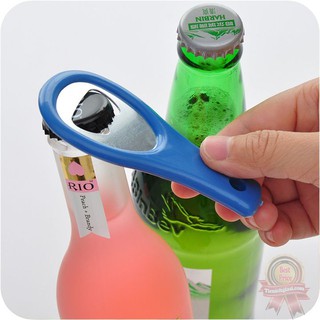Dụng cụ bật mở bia kim loại nhỏ mini tay cầm bọc nhựa xinh nhiều màu dụng cụ nhà bếp