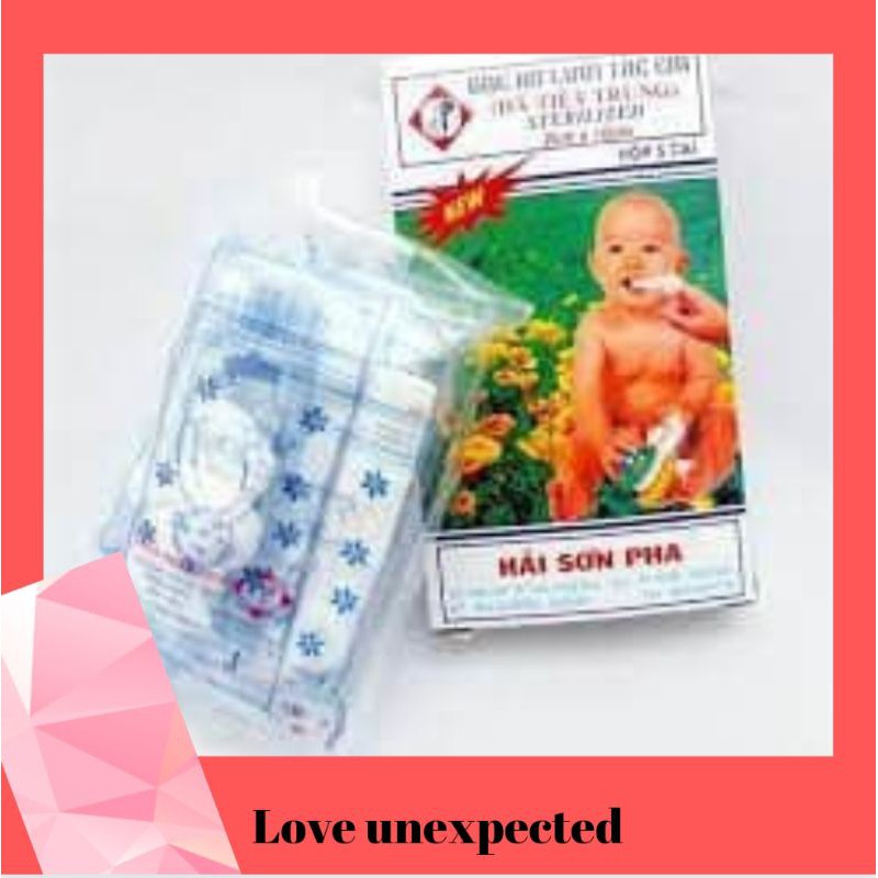 [EB030]Gạc rơ lưỡi trẻ em đã tiệt trùng Sterilized (5 cái/hộp)-HẢI SƠN PHA