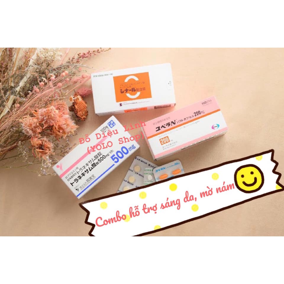 Hộp 100 viên uống Vitamin E Eisai Yuvera N 200mg Nhật Bản - Hỗ trợ phục hồi, tái tạo da