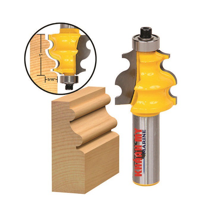 Mũi soi gỗ, mũi phay gỗ đánh chỉ khung tranh K06, cốt 12.7mm