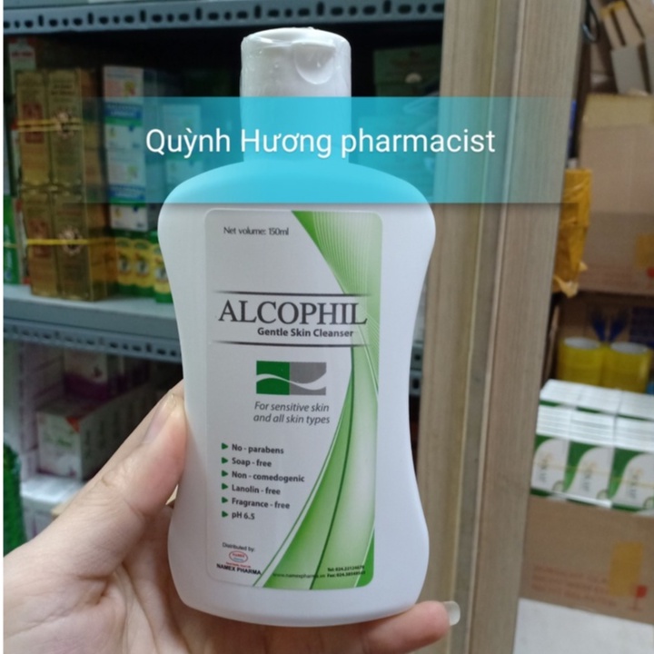 ALCOPHIL 150ML sữa tắm,rửa mặt cho da nhạy cảm
