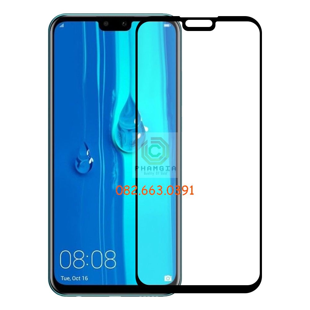 Kính cường lực Huawei Y9 2019 full màn hình, full keo