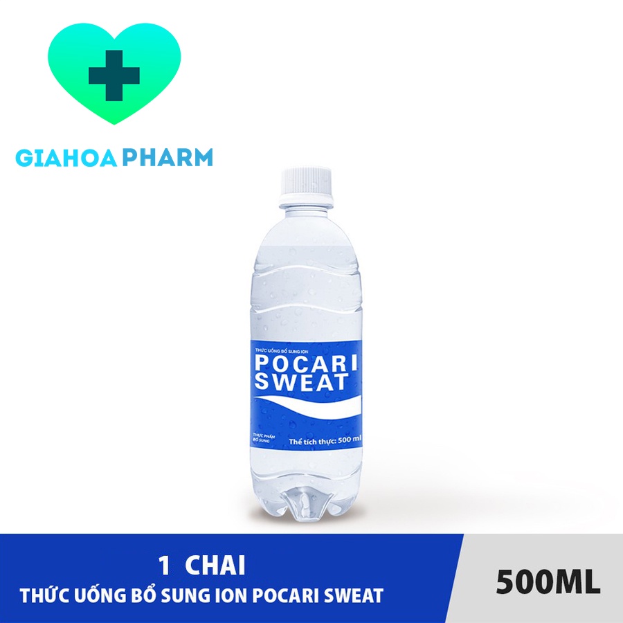 Pocari Sweat - Thức uống bù nước, khoáng, ion, chất điện giải, phù hợp người mất nước do vận động, thể thao, tiêu chảy